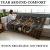 Pure Country Weavers Frederick The Literate Cat Blanket by Charles Wysocki - Gift for Cat Lovers - Tapestry Throw Woven from Cotton - Made in The USA (72x54) view 4
