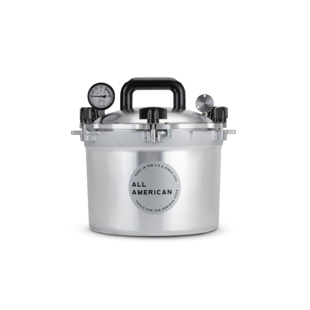 All American 1930: 10.5qt Pressure Cooker/Canner (The 910) - Exclusive Metal-to-Metal Sealing System - Easy to Open & Close - Suitable for Gas, Electric, or Flat Top Stoves - Made in the USA
