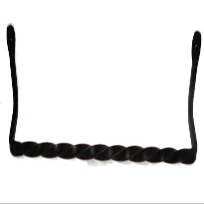 Wrought Iron Towel Bar - 17 Inch -Twisted Hand Made