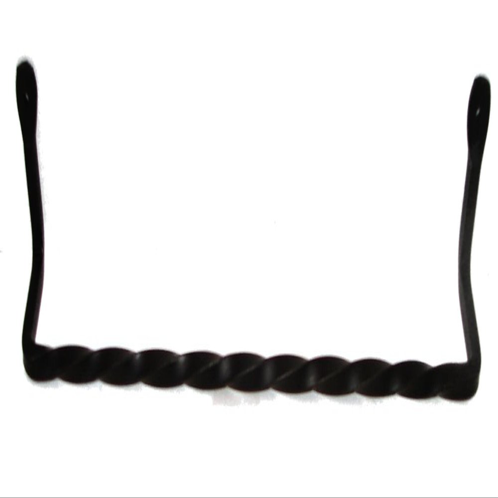 Wrought Iron Towel Bar - 17 Inch -Twisted Hand Made