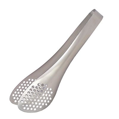 Sori Yanagi Sori Yanagi Asymmetrical Design Fits Any Bowl or Pan Angle, High Performance Tongs, Stainless Steel Tongs, Perforated, Perforated, Can Be Used While Draining, Seamless One-Piece Molding