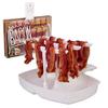The Original Makin Bacon Microwave Bacon Dish - Makes Crispy Bacon in Minutes - Simple, Quick, and Easy to Use - Reduces Fat Content for a Healthier Meal - Molded in The USA view 1