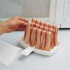 The Original Makin Bacon Microwave Bacon Dish - Makes Crispy Bacon in Minutes - Simple, Quick, and Easy to Use - Reduces Fat Content for a Healthier Meal - Molded in The USA view 4