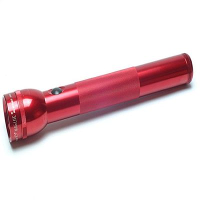 Maglite Heavy-Duty Incandescent 3-Cell D Flashlight in Display Box, Red