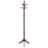 Coaster Home Furnishings - Riona - Wooden - 6-Hook Freestanding Vertical Stand with Twist Design, Tripod Pedestal Base & Turned Details - Entryway, Bedroom and Hallway - 71.5-Inch - Warm Merlot - 3058 view 1