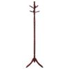 Coaster Home Furnishings - Riona - Wooden - 6-Hook Freestanding Vertical Stand with Twist Design, Tripod Pedestal Base & Turned Details - Entryway, Bedroom and Hallway - 71.5-Inch - Warm Merlot - 3058 view 3