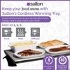 Cordless Warming Tray by Salton | Large Electric Hot Plate | Cooking, Serving & Warming Tray | 23-3/4 x 11-3/4 Hot Plate view 2