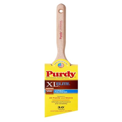 Purdy 144152530 XL Elite Series Glide Angular Trim Paint Brush, 3 inch
