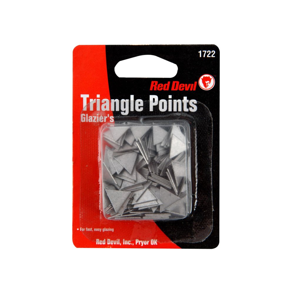 Red Devil 1722 Glazing Triangle Points ZINC Coated