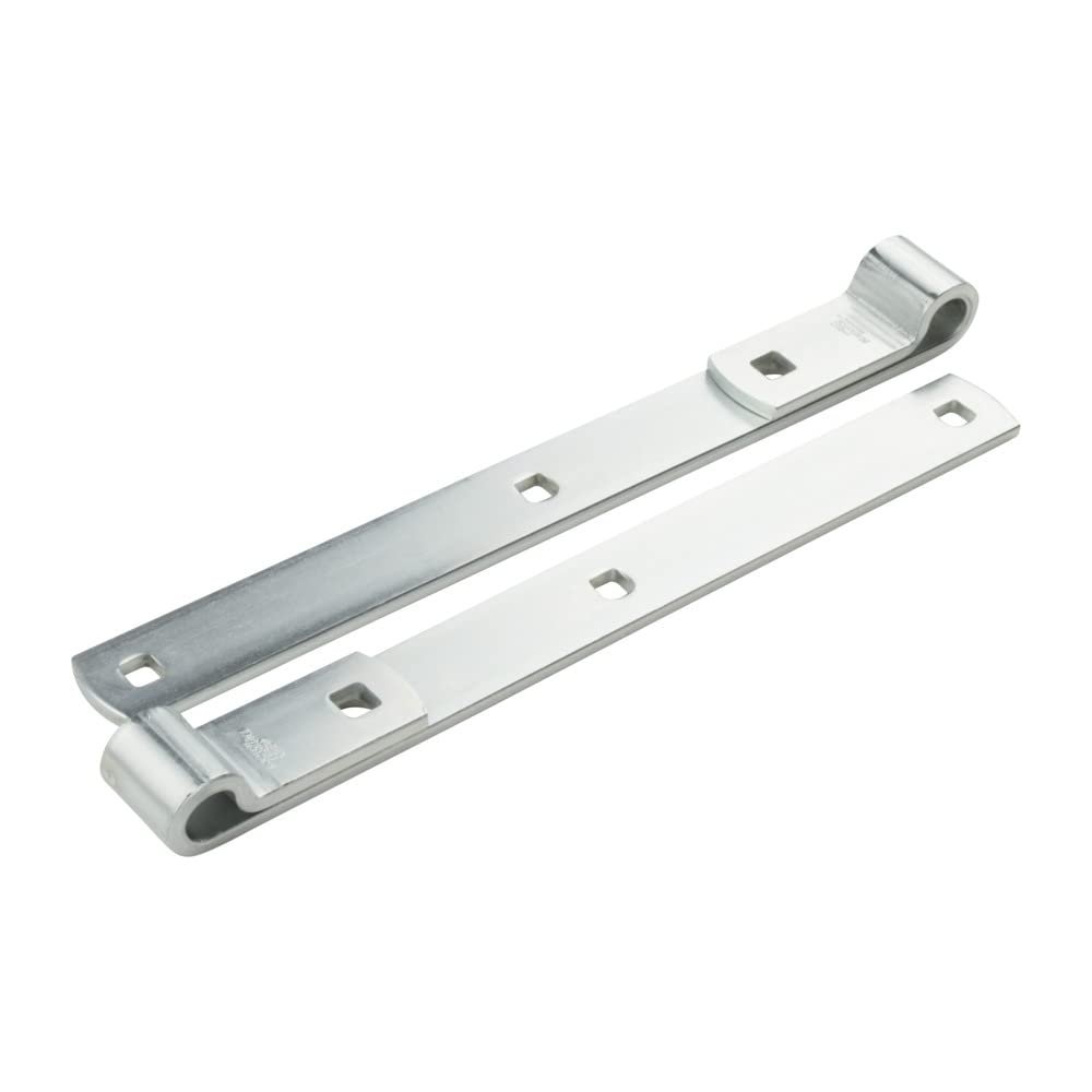 National Hardware N129-767 Screw Hooks/Strap Hinges, 12-Inches, Coated with WeatherGuard Protection, Zinc-Plated