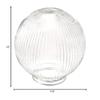 Westinghouse 85254 Replacement Glass Globe 6-3/8" - Clear Halophave view 2
