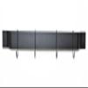 Gourmet Bar Wall Mounted Pot Rack Finish: Black Powder Coated Steel view 1