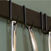 Gourmet Bar Wall Mounted Pot Rack Finish: Black Powder Coated Steel view 2
