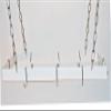 Gourmet Ceiling Mount Pot Rack Finish: White/Chrome hooks view 1