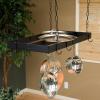 Rogar Black Rectangular Pot Rack with Centerbar view 3