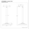 Kingston Brass CC2008 Classic Pedestal Paper Holder, Brushed Nickel,21-1/2" Length view 3