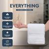 Luxury White Hand Towels - Soft 100% Turkish Cotton | Highly Absorbent Hotel spa Bathroom Towel Collection | 16x30 Inch | Set of 6 view 2