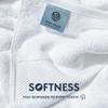 Luxury White Hand Towels - Soft 100% Turkish Cotton | Highly Absorbent Hotel spa Bathroom Towel Collection | 16x30 Inch | Set of 6 view 3