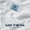 White Classic Luxury Bath Towels Set of 4 Large - 700 GSM Turkish Cotton Ultra Soft Bath Towels 27x54 | Highly Absorbent and Quick Dry | Hotel Towels for Bathroom Luxury, Plush Shower Towels, White view 2