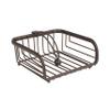 Spectrum Ashley Weighted Napkin Holder Flat Napkin Organizer with Weighted Tension Arm for Kitchen Countertop Dining Table Storage, Heavy Duty Steel Traditional Napkin Dispenser Home Decor, Bronze view 1