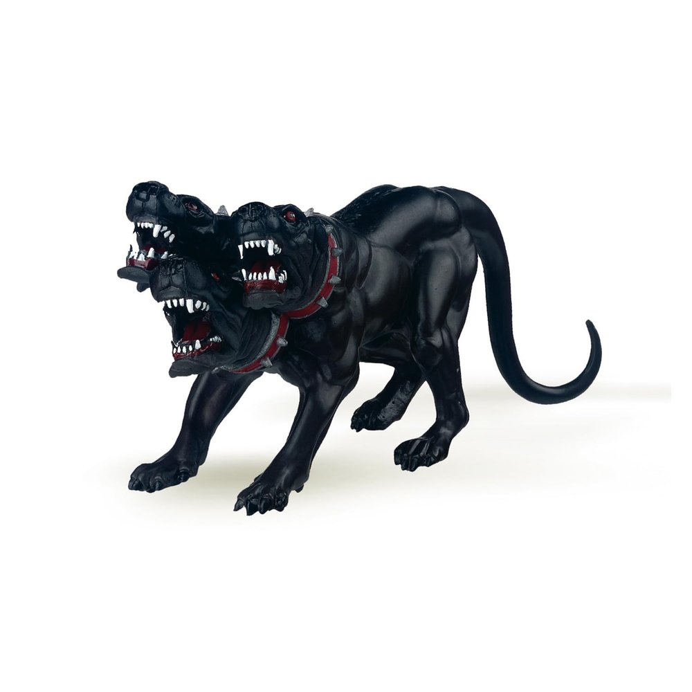 PAPO - Cerberus - Realistic Figurine - for Ages 3+ - Fantasy Collection - Hand Painted - Highly Detailed - Durable and Educational - Gift Idea - Collectable - cerberus figurine - three-headed dog