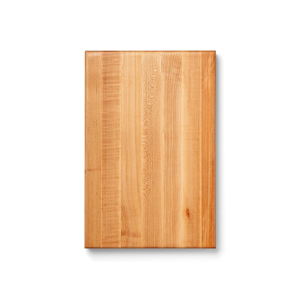 John Boos R-Board Series Rectangular Wooden Maple Cutting Board 18x12 1.5 Thick, 10-lb Reversible Butcher Block with Edge-Grain & Finger Grips Made in the USA