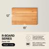 John Boos R-Board Series Rectangular Wooden Maple Cutting Board 18x12  1.5 Thick, 10-lb Reversible Butcher Block with Edge-Grain & Finger Grips  Made in the USA view 2