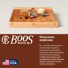 John Boos Countertop Series Rectangular Wooden Maple Cutting Board 17.75x17.25  1.25 Thick, 13-lb Reversible Butcher Block with Juice Groove, Counter Lip & Edge-Grain  Made in the USA view 4