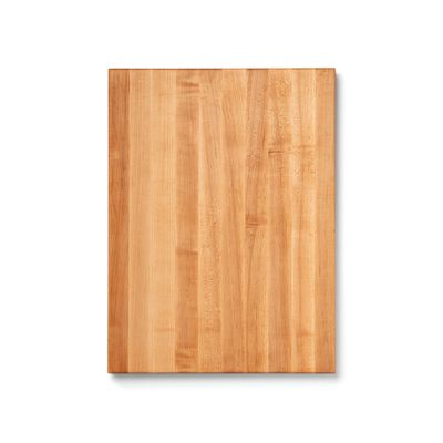 John Boos R-Board Series Rectangular Wooden Maple Cutting Board 24x18 1.5 Thick, 18-lb Reversible Butcher Block with Edge-Grain & Finger Grips Made in the USA