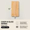 John Boos Chop-N-Slice Series Rectangular Wooden Maple Cutting Board 10x5  1 Thick, 1.4-lb Reversible Butcher Block with Eased Corners & Edge-Grain  Made in the USA view 2