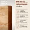 John Boos Chop-N-Slice Series Rectangular Wooden Maple Cutting Board 10x5  1 Thick, 1.4-lb Reversible Butcher Block with Eased Corners & Edge-Grain  Made in the USA view 3