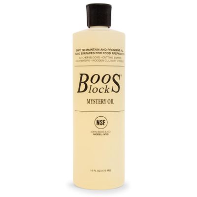 John Boos MYSB Mystery Butcher Block Oil, 16 Ounce Bottle