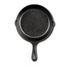 Lodge 6-1/2 Inch Cast Iron Pre-Seasoned Skillet  Signature Teardrop Handle - Use in the Oven, on the Stove, on the Grill, or Over a Campfire, Black view 2