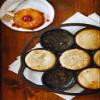 Lodge L7B3 Mini Cake Pan, 3-1/4 in Dia x 12-7/8 in L x 11.313 in W x 1-1/8 in H, Cast Iron, Black view 2