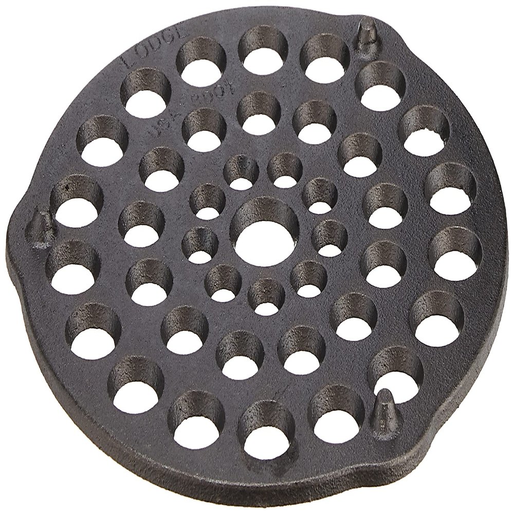 Lodge L8DOT3 Cast Iron Meat Rack/Trivet, Pre-Seasoned, 8-inch, 1 EA