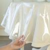 Benson Mills Heavy Duty Crystal Clear Plastic 100% Waterproof Tablecloth Protector, Vinyl PVC Round Table Cloth, Oil Spill Proof Wipe Clean Table Cover for Dining Tables (70" Round) view 2