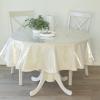 Benson Mills Heavy Duty Crystal Clear Plastic 100% Waterproof Tablecloth Protector, Vinyl PVC Round Table Cloth, Oil Spill Proof Wipe Clean Table Cover for Dining Tables (70" Round) view 3