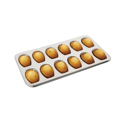 Gobel 12 Count Heavy Tinned Steel Madeleine Sheet Pan, Made in France