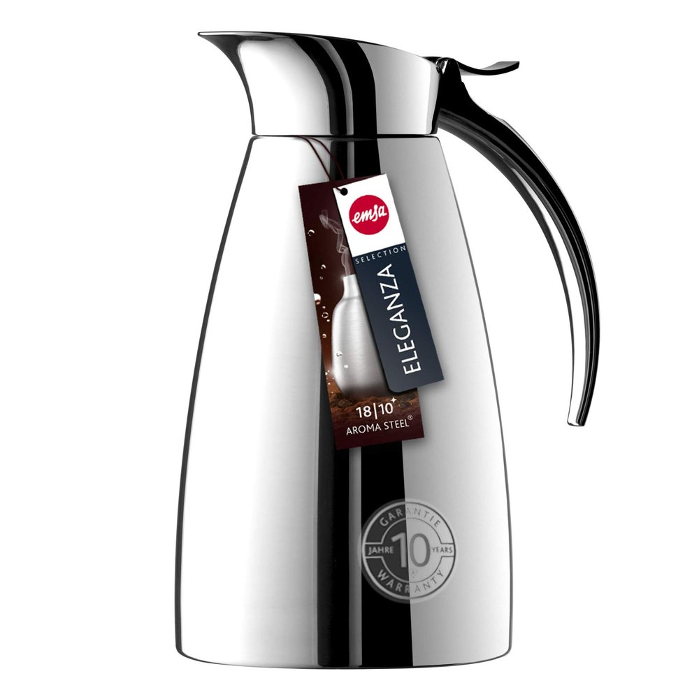 Emsa Eleganza Stainless Steel Insulated Carafe, 20-Ounce