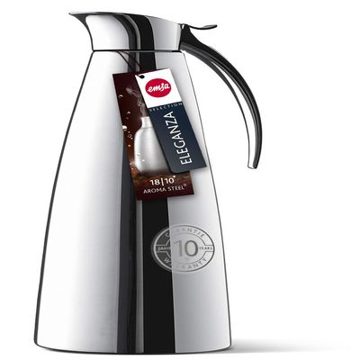Emsa Eleganza Stainless Steel Insulated Carafe, 34-Ounce