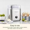 Cuisinart Ice Cream Maker Machine, 2-Quart Ice Cream, Sorbet and Frozen Yogurt Machine, Fully Automatic Double-Insulated Freezer Bowl Makes Frozen Desserts in Under 30 Minutes, ICE30BCP1, Silver view 3