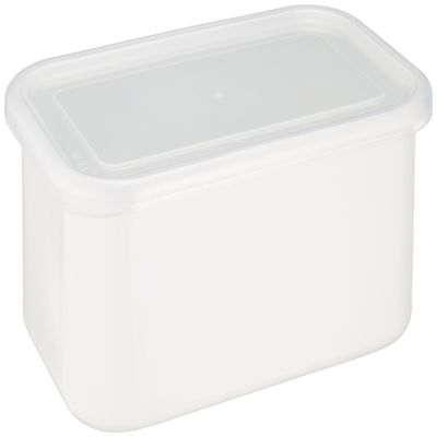 Nodahoro WRF-LL White Series Storage Container, Rectangular Deep LL with Seal Lid, Made in Japan