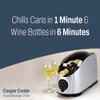 Cooper Cooler - Rapid Beverage & Wine Bottle Chiller for Home Bars & Dorms, Automatic Touchpad, Quick Chill Functionality, Efficient Ice & Water System, Perfect for Sodas, Beer, Wine - White view 3