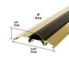 M-D Building Products 09043 3-3/4 in. x 3/4 in. x 36 in. Brite Gold Aluminum and Vinyl Heavy-Duty Low-Profile Threshold view 2