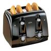 Sunbeam Wide Slot 4-Slice Toaster, Black (003911-100-000) view 3