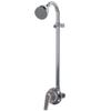 Speakman S-1496-AF Sentinel Mark II Shower Valve Combination with Cross Handle Indoor/Outdoor Shower Hardware Pressure Balance Exposed Shower Valve, Rough Chrome, 24.00"L x 5.13"W x 5.44"H view 1