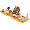 Wooden Bathtub Tray - Foldable Expandable Bamboo Bath Tray for Tub with Wine Holder, Book & Tablet Stand - Bath Caddy for Bathtub, Spa Bath Accessories for Women, Tub Tray Table, Gift for Her or Him view 1