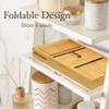 Wooden Bathtub Tray - Foldable Expandable Bamboo Bath Tray for Tub with Wine Holder, Book & Tablet Stand - Bath Caddy for Bathtub, Spa Bath Accessories for Women, Tub Tray Table, Gift for Her or Him view 2