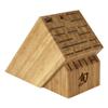 Shun Bamboo Knife Block, 22 Slot Large Knife Holder, Made from Genuine Bamboo, Kitchen Storage for Professional and Home Chefs view 1