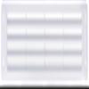 Attwood 6031497 Attwood Flush Louvered Vent, White view 1